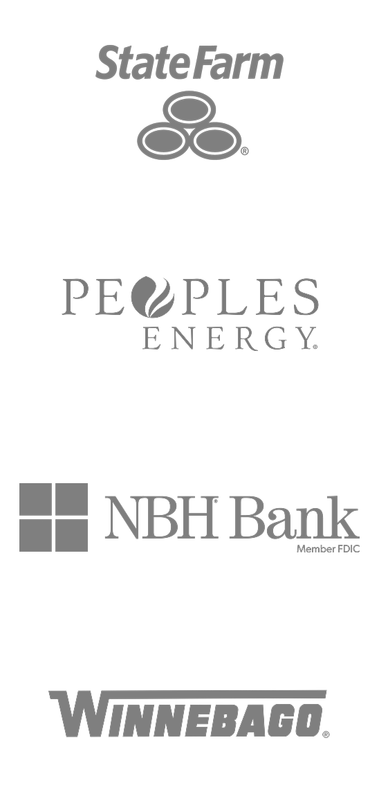 State Farm, Peoples Energy, NBH Bank, Winnebago